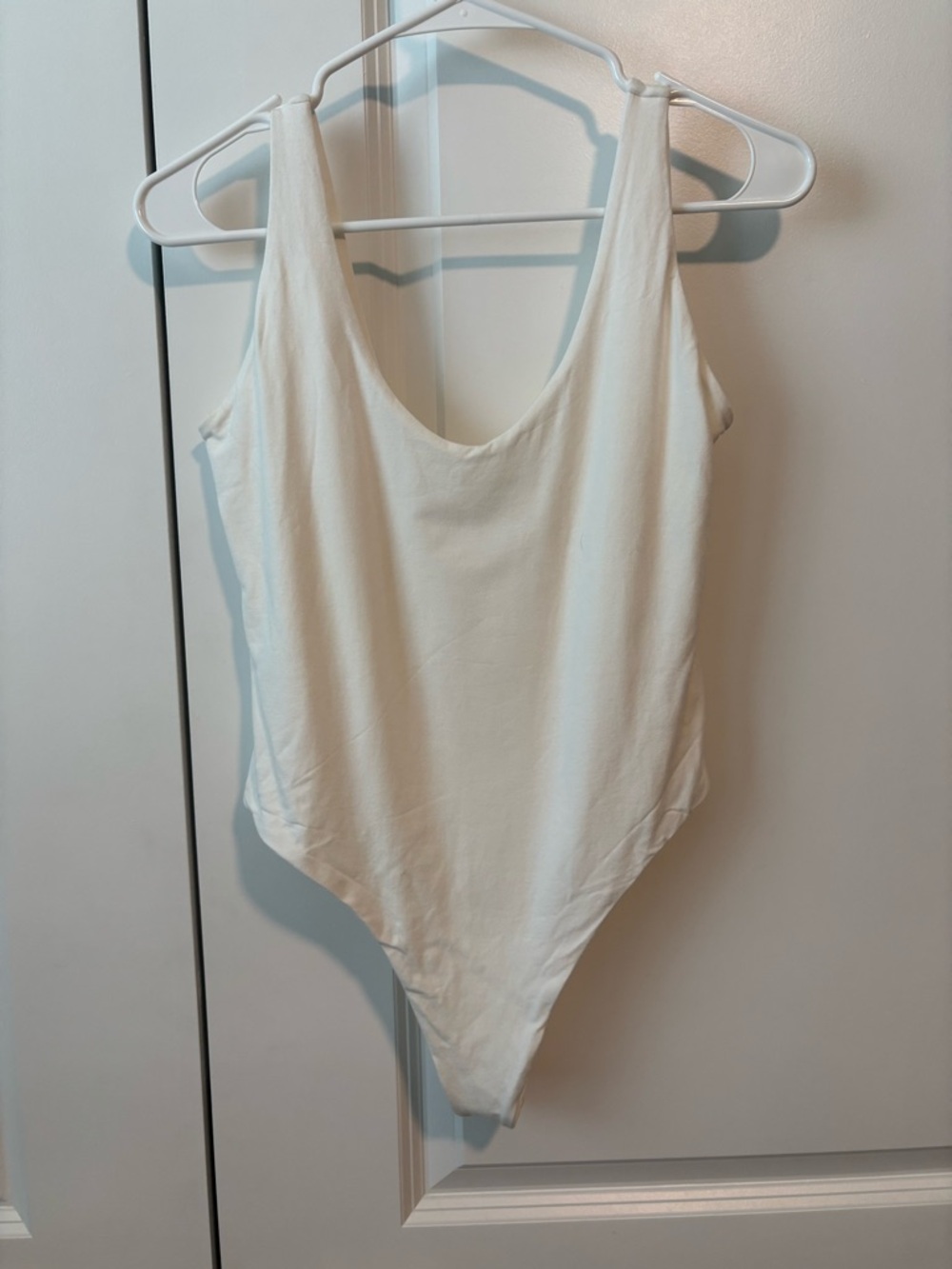 Oh Polly Modal Blend White Bodysuit